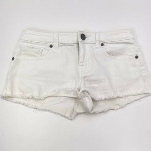 Victorias Secret Womens Denim Boyfriend Shorts Whi